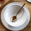 LUBIANA VANILLA Serwis obiadowo - kawowy 64 el dla 12 osób | biała porcelana