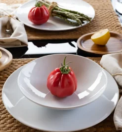 LUBIANA VANILLA Serwis obiadowy 48 el dla 12 osób | biała porcelana