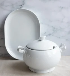 LUBIANA VANILLA Serwis obiadowo - kawowy 67 el dla 12 osób | biała porcelana
