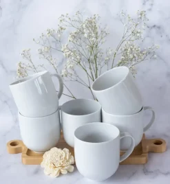 LUBIANA VANILLA Serwis obiadowy 96 el dla 24 osób | biała porcelana
