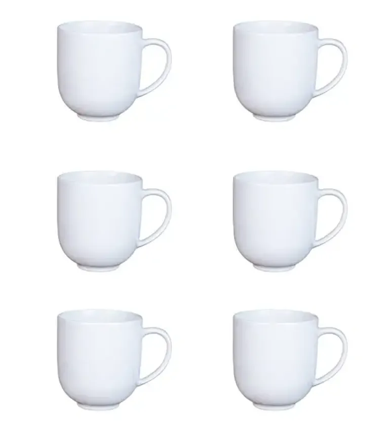 LUBIANA VANILLA 6x Filiżanka 250 ml | biały | porcelana luzem