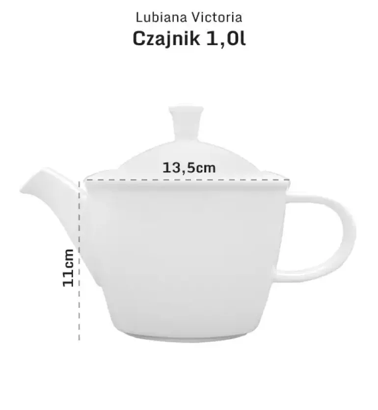 LUBIANA VICTORIA Czajnik 1 l + podgrzewacz