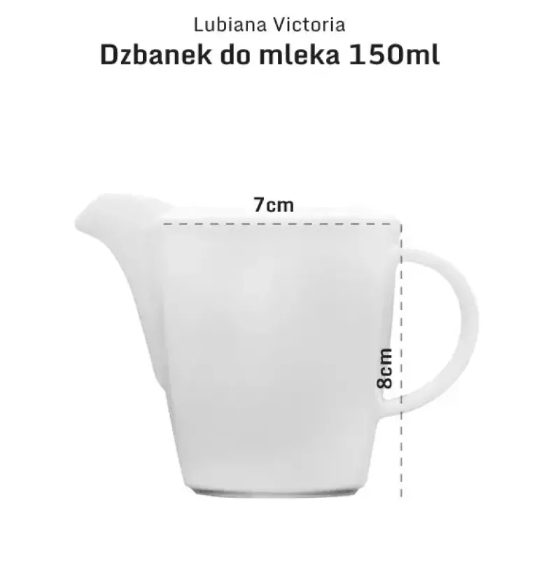 LUBIANA VICTORIA Dzbanek na mleko / mlecznik 150 ml