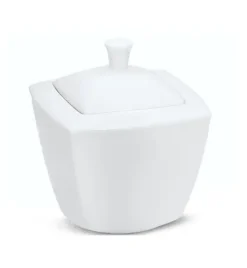 LUBIANA VICTORIA Komplet Mlecznik 150 ml + Cukiernica 300 ml z pokrywką / 3 el