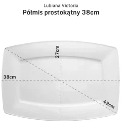 LUBIANA VICTORIA Komplet Półmisków Półmis 38 cm + 28 cm / 2 el