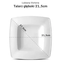 LUBIANA VICTORIA Komplet Talerzy głębokich 21,5 cm / 6 el / 6 os