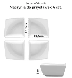 LUBIANA VICTORIA Naczynie do przystawek 10 x 10 cm