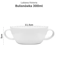 LUBIANA VICTORIA 30 x Bulionówka 300 ml + spodek