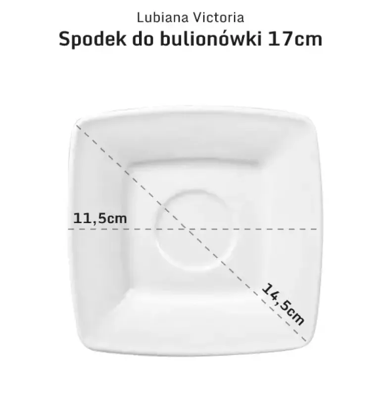 LUBIANA VICTORIA 60 x Bulionówka 300 ml + spodek