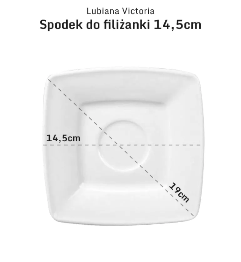 LUBIANA VICTORIA 6 x Filiżanka 250 ml + spodki / 12 el / porcelana