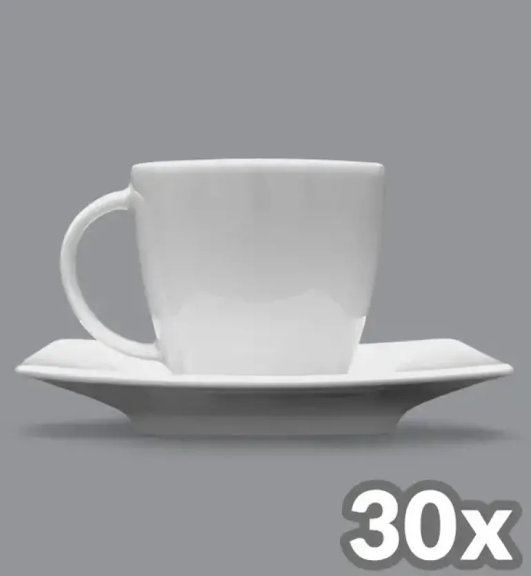 LUBIANA VICTORIA 30 x Filiżanka 250 ml + spodek / porcelana