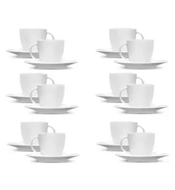 LUBIANA VICTORIA 12 x Filiżanka 200 ml + spodki / 24 el / porcelana