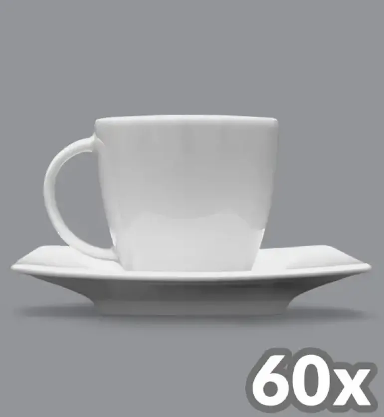 LUBIANA VICTORIA 60 x Filiżanka 250 ml + spodek / porcelana