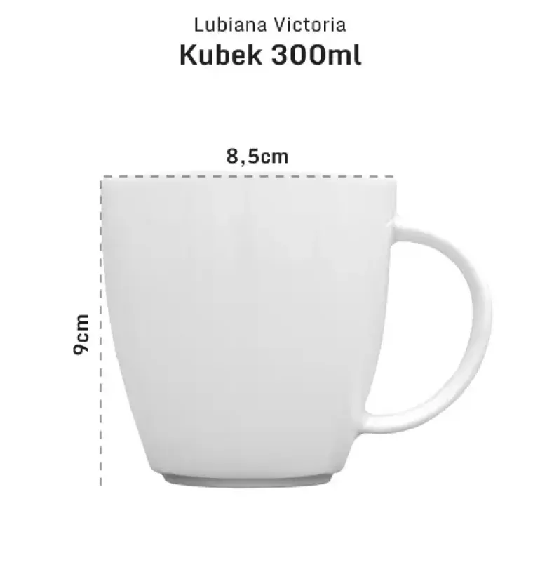 LUBIANA VICTORIA 6 x kubek 300 ml