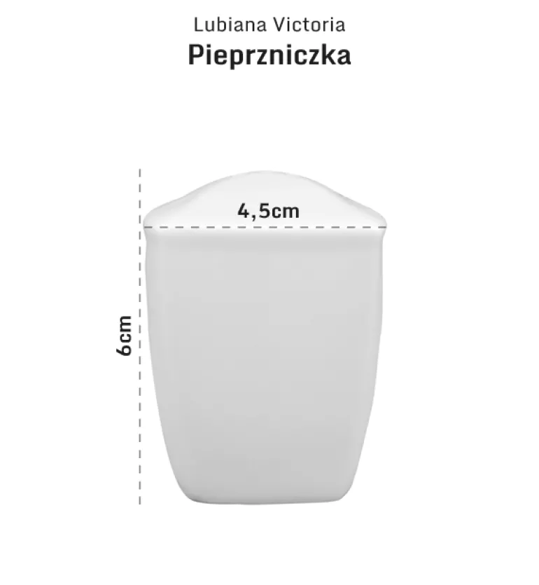 LUBIANA VICTORIA 30 x Pieprzniczka 6 x 4,5 cm