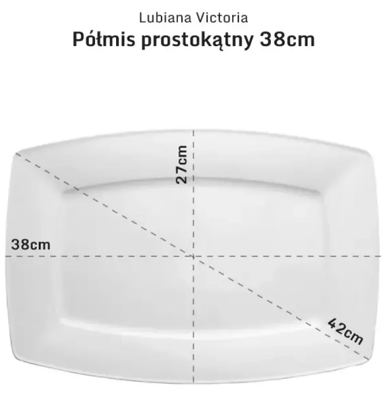 LUBIANA VICTORIA 30 x Półmis / półmisek duży 38 cm