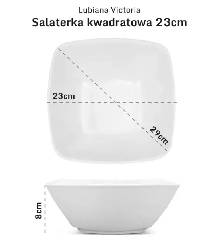 LUBIANA VICTORIA 30 x Salaterka / miska 23 cm