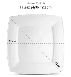 LUBIANA VICTORIA x 60 Talerz deserowy 21 cm