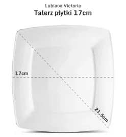 LUBIANA VICTORIA x 120 Talerz deserowy 17 cm