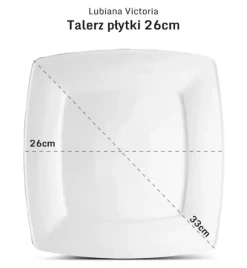 LUBIANA VICTORIA 120 x Talerz obiadowy 26 cm