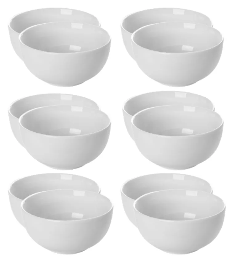 LUBIANA WERSAL Salaterka 13,5 cm x 12 sztuk | porcelana luz