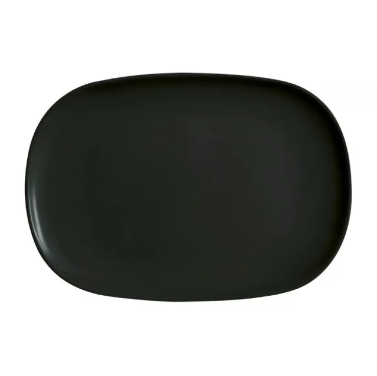 LUMINARC CARINE BLACK Półmisek 34 x 24 cm | szkło hartowane | V2342