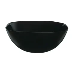 LUMINARC CARINE BLACK Salaterka kwadratowa 27 cm | szkło hartowane