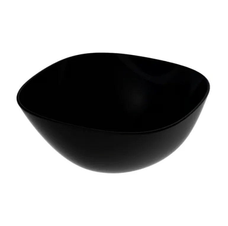 LUMINARC CARINE BLACK 12x Salaterka kwadratowa 27 cm | szkło hartowane