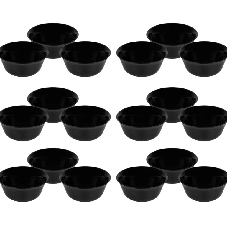 LUMINARC CARINE BLACK 18x Salaterka 12 cm | szkło hartowane