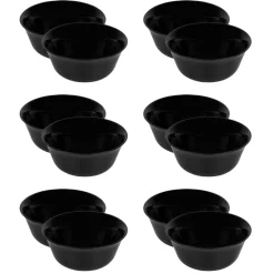LUMINARC CARINE BLACK 12x Salaterka 12 cm | szkło hartowane