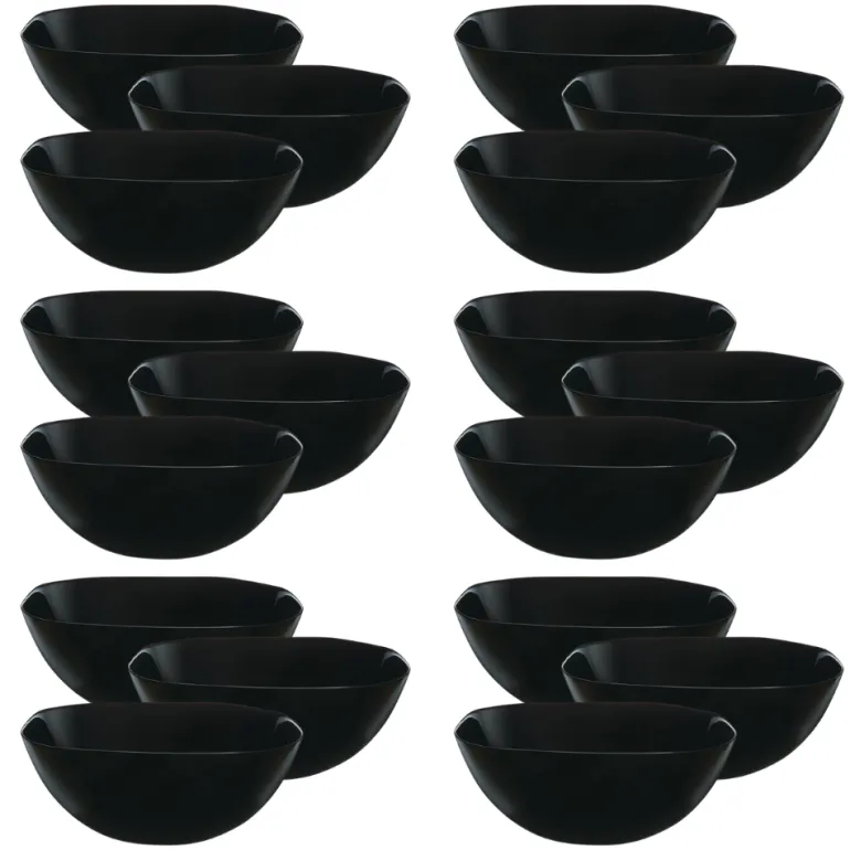 LUMINARC CARINE BLACK 18x Salaterka kwadratowa 27 cm | szkło hartowane