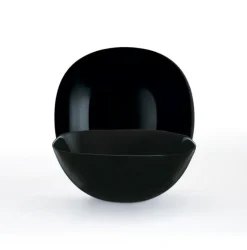 LUMINARC CARINE BLACK 18x Salaterka kwadratowa 27 cm | szkło hartowane