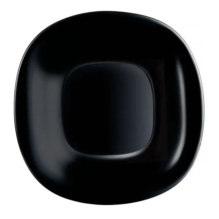 LUMINARC CARINE BLACK 18x Talerz deserowy 19 cm | szkło hartowane