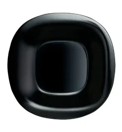 LUMINARC CARINE NEO BLACK Talerz głęboki 21 cm / szkło hartowane