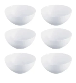 LUMINARC DIWALI WHITE Salaterka 18 cm - 6 SZT. | szkło hartowane | L4604
