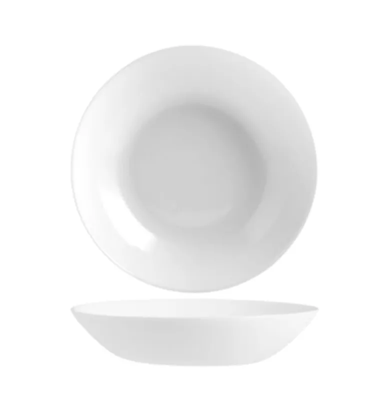 LUMINARC DIWALI WHITE Serwis obiadowy 19 el dla 6 osób | szkło hartowane | V0361