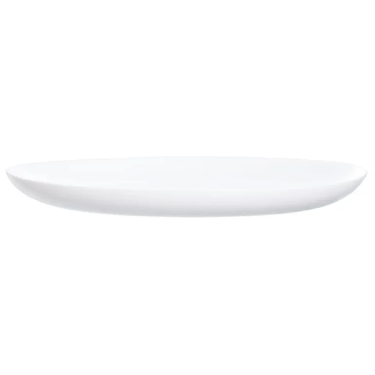 LUMINARC DIWALI WHITE Talerz płytki 25 cm | szkło hartowane | D6905