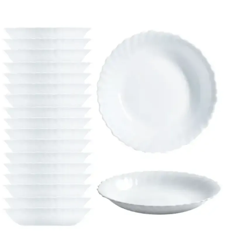 LUMINARC FESTON 18 szt. - Talerz głęboki 21 cm / szkło hartowane
