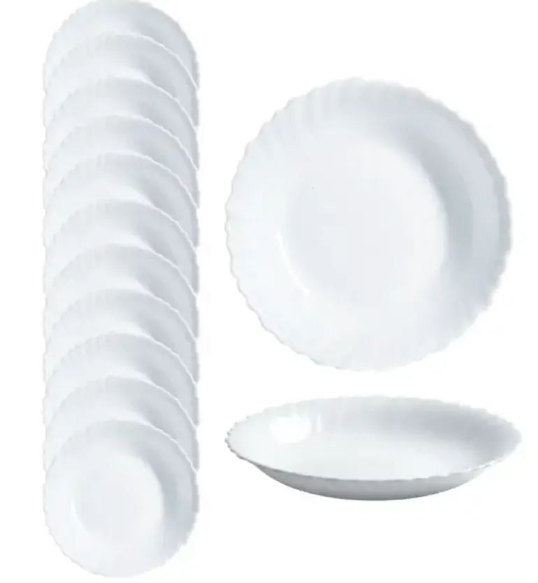 LUMINARC FESTON 12 szt. - Talerz głęboki 21 cm / szkło hartowane