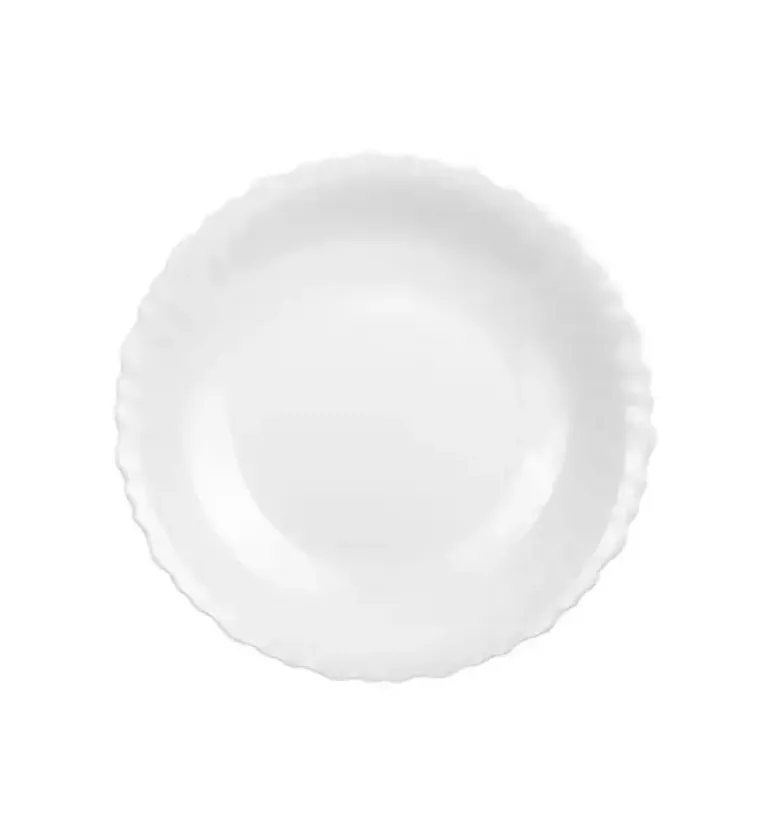 LUMINARC FESTON Talerz deserowy 19 cm biały / szkło hartowane