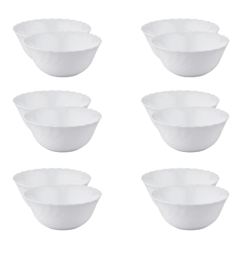 LUMINARC TRIANON 12 szt - Salaterka 18 cm / szkło hartowane