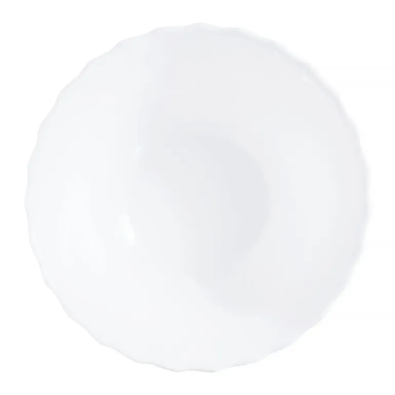 LUMINARC TRIANON WHITE OPK | Komplet obiadowy 38 el dla 12 os z salaterkami | szkło hartowane | 144