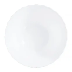 LUMINARC TRIANON WHITE OPK | Komplet obiadowy 57 el dla 18 os z salaterkami | szkło hartowane | 144