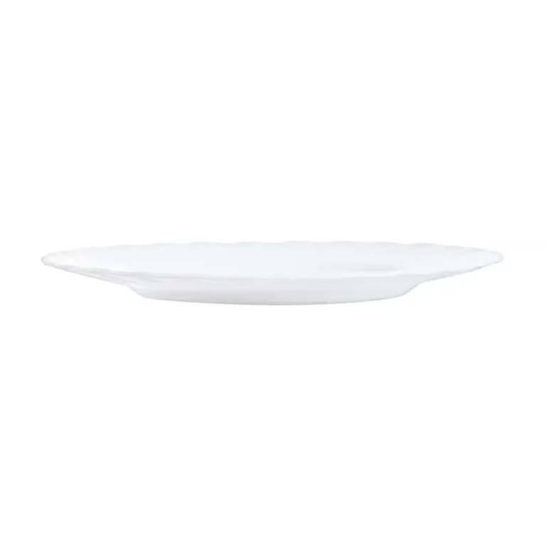 LUMINARC TRIANON WHITE OPK | Komplet obiadowy 57 el dla 18 os z salaterkami | szkło hartowane | 144