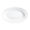 LUMINARC TRIANON WHITE Półmisek owalny 22 cm | biały | szkło hartowane | H4126