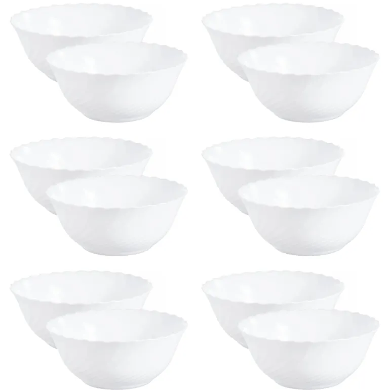 LUMINARC TRIANON 12x Salaterka 24 cm / szkło hartowane