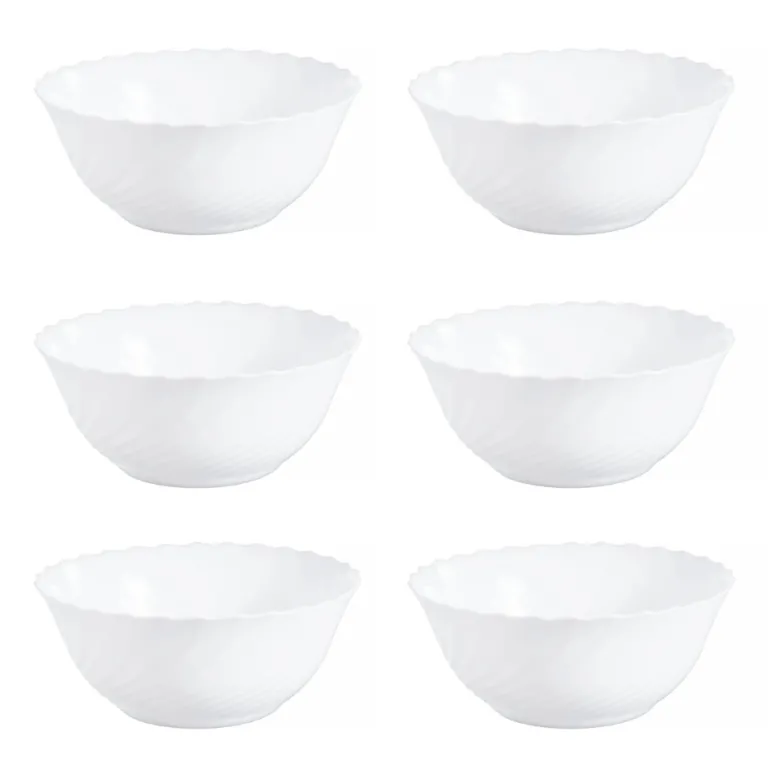 LUMINARC TRIANON 6x Salaterka 24 cm / szkło hartowane