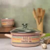 METALAC HaBD Garnek niski 1,5 l z pokrywką 16 cm / emalia