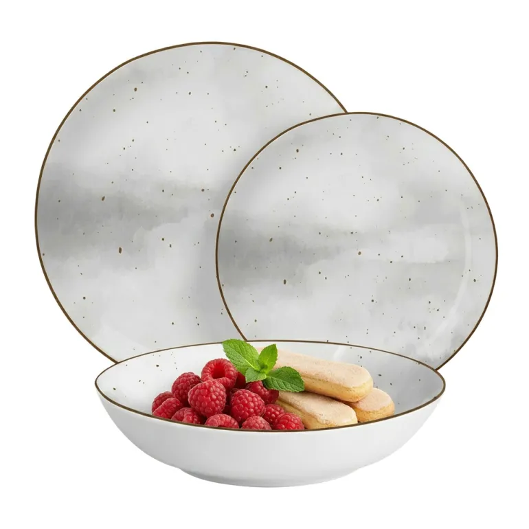 MG HOME ANTICO SERWIS OBIADOWY Z PORCELANY 18 EL. / 6 OS.