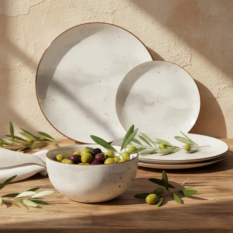 MG HOME ANTICO SERWIS OBIADOWY Z PORCELANY 12 EL. / 4 OS.